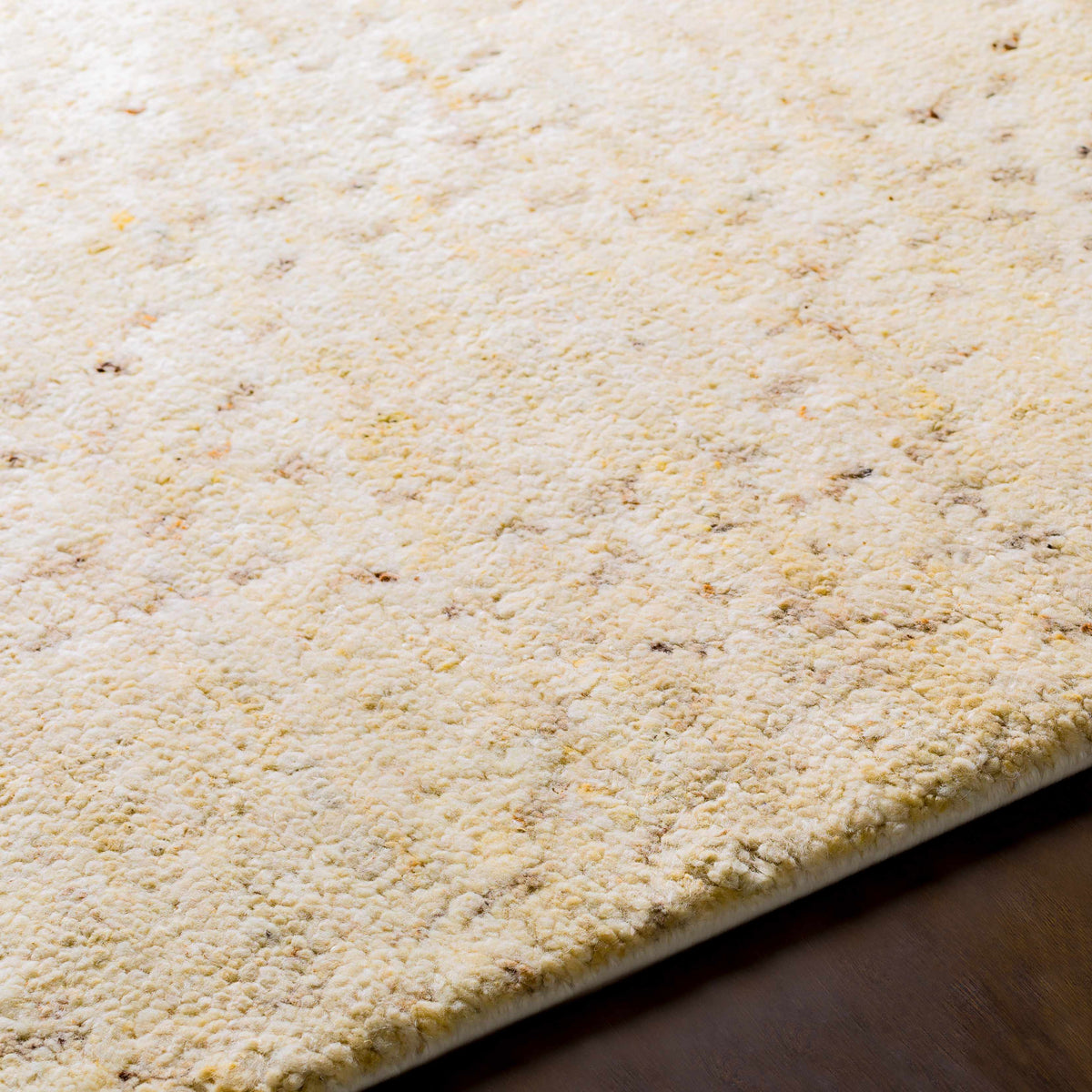 Banksia Area Rug by Boutique Rugs in cream beige shag with rolled edge on Tampa Home & Garden Store