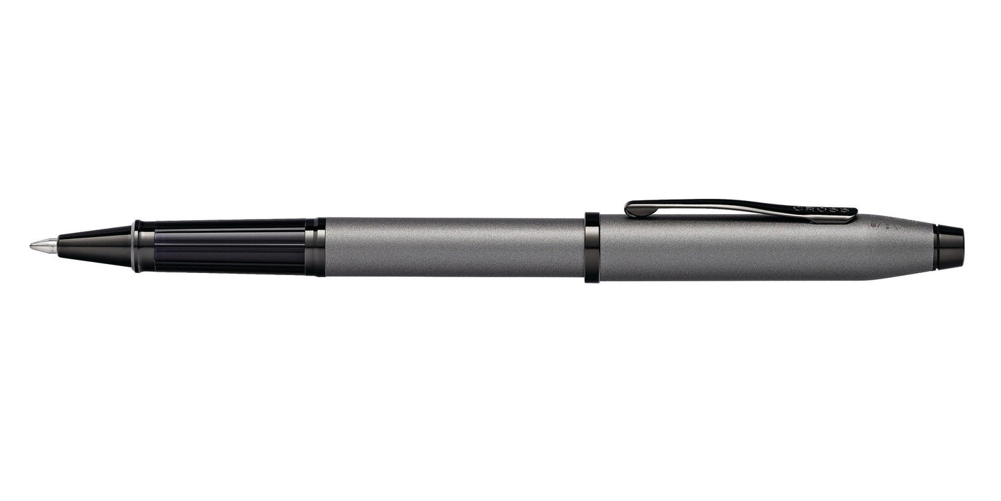 Century II gunmetal gray rollerball pen by A.T. Cross with black grip and clip on Tampa Home & Garden Store