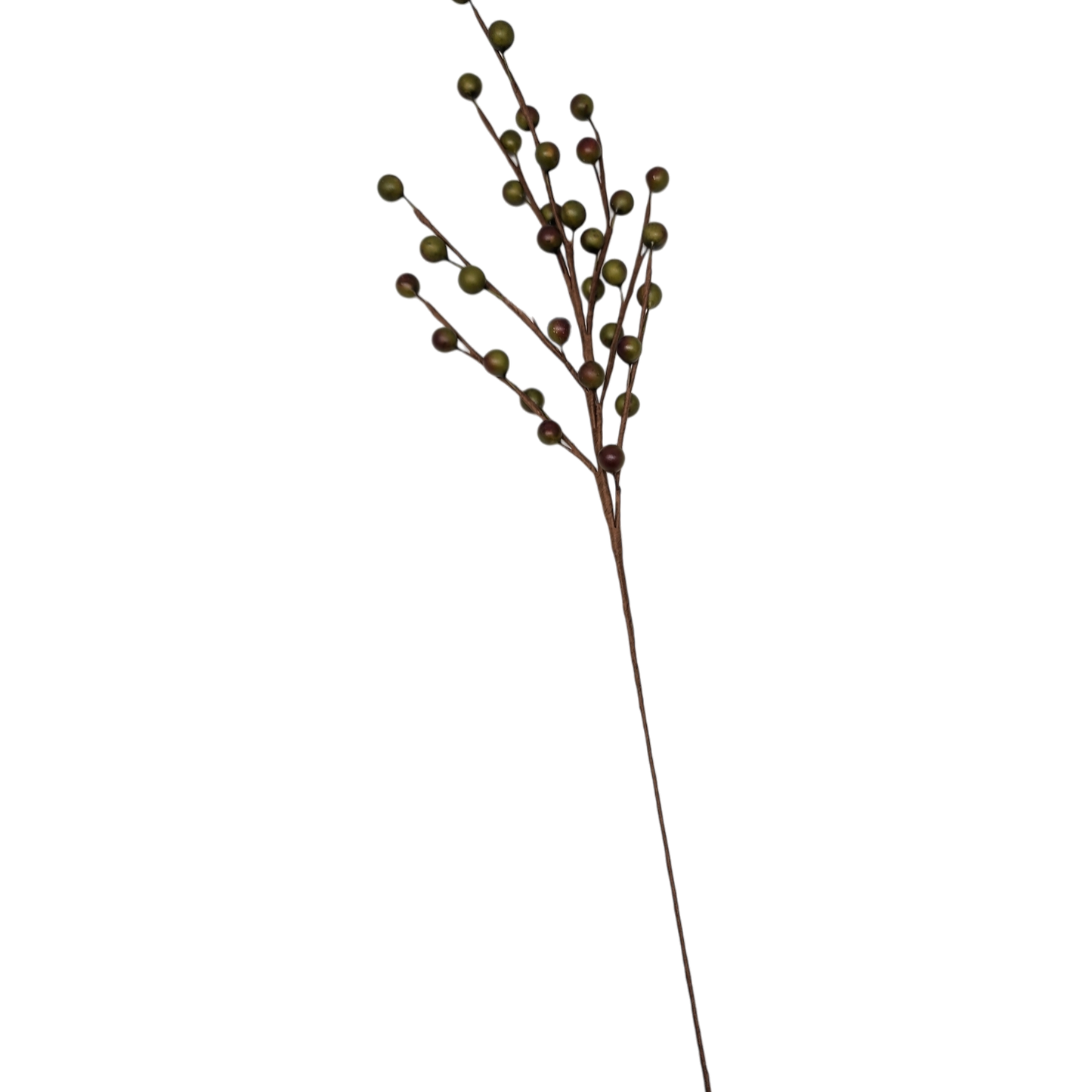 Bouquet de baies - 48 cm - Bordeaux et olive