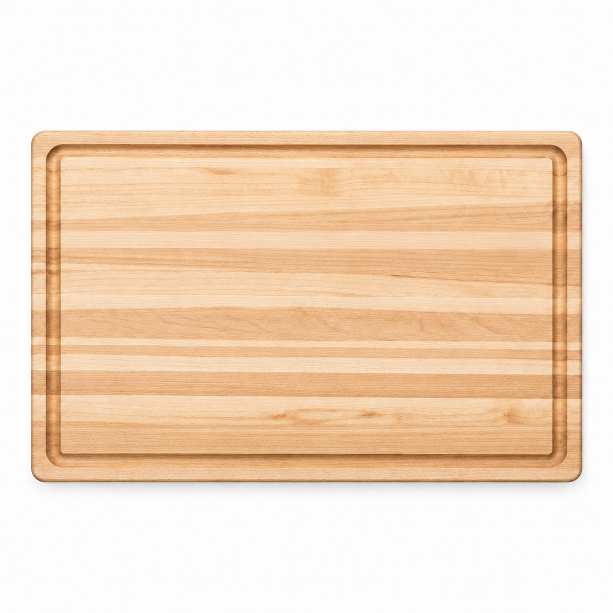 Edge grain cutting board 18x12 inches, natural wood, Refine Kitchenware on Tampa Home & Garden Store