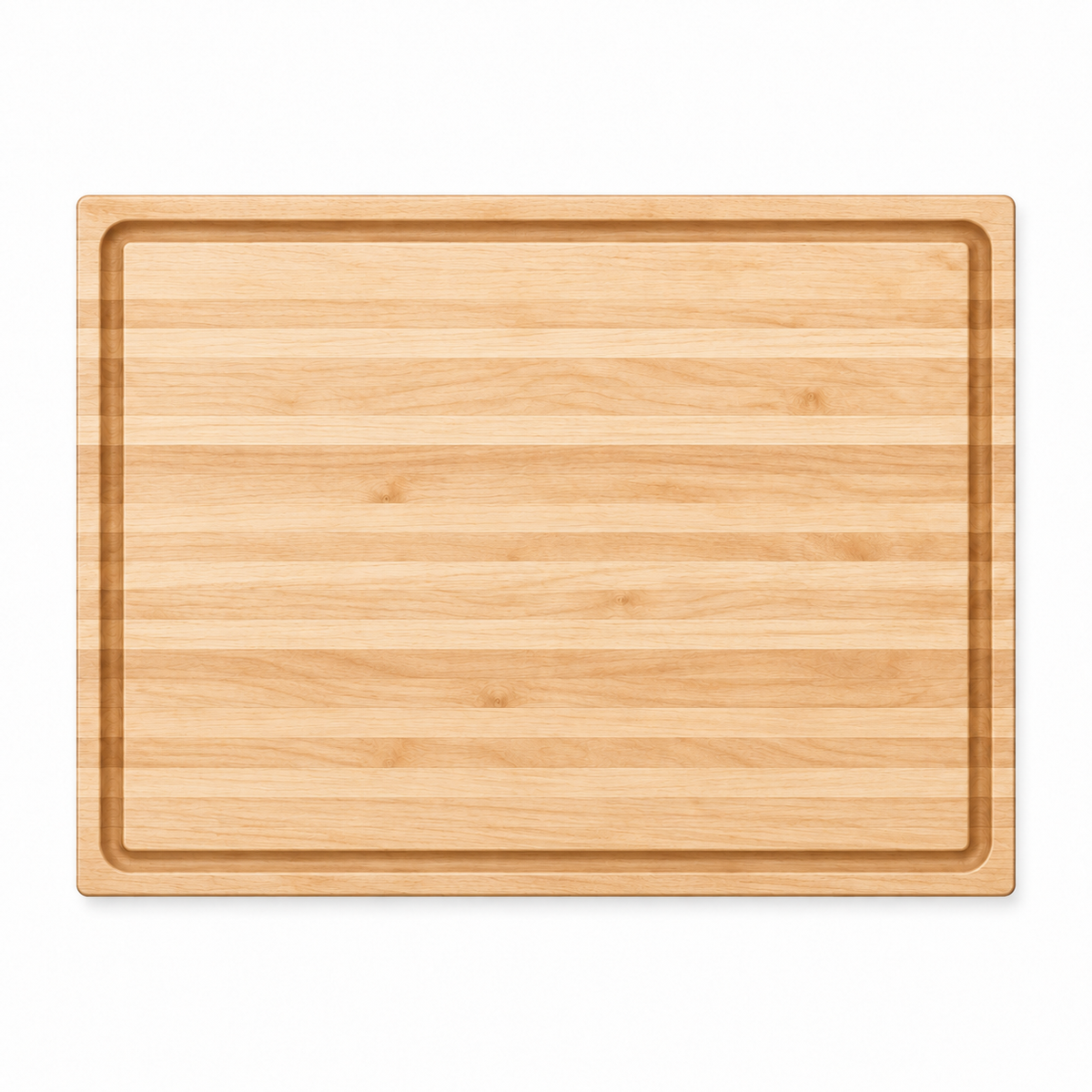 Edge grain cutting board 20x15 by Refine Kitchenware with juice groove on Tampa Home & Garden Store