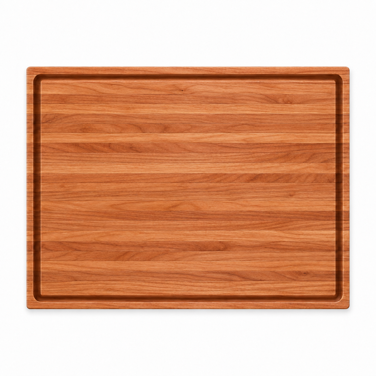 24x18 inch edge grain cutting board by Refine Kitchenware with recessed juice groove on Tampa Home & Garden Store