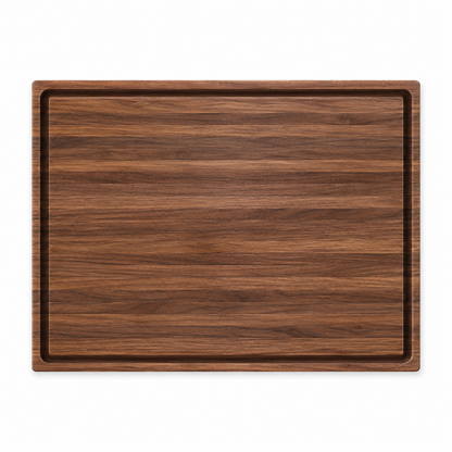 Cutting board 24x18 edge grain wood with inner juice groove, brown, Refine Kitchenware on Tampa Home & Garden Store