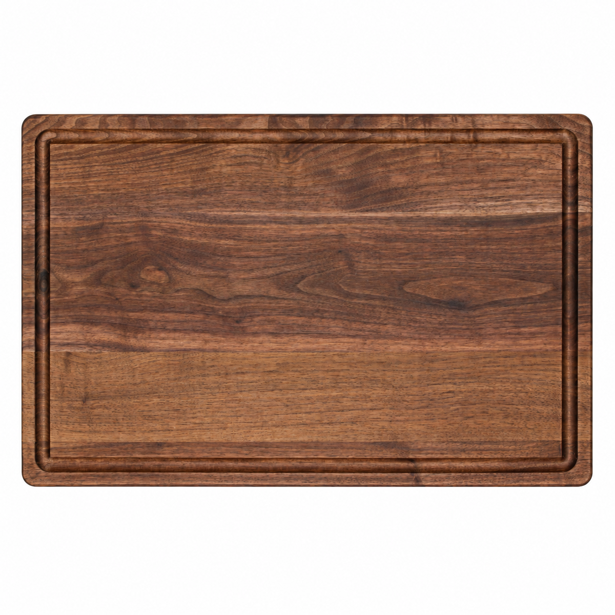 Classic cutting board by Refine Kitchenware, 18x12 in, dark walnut wood on Tampa Home & Garden Store