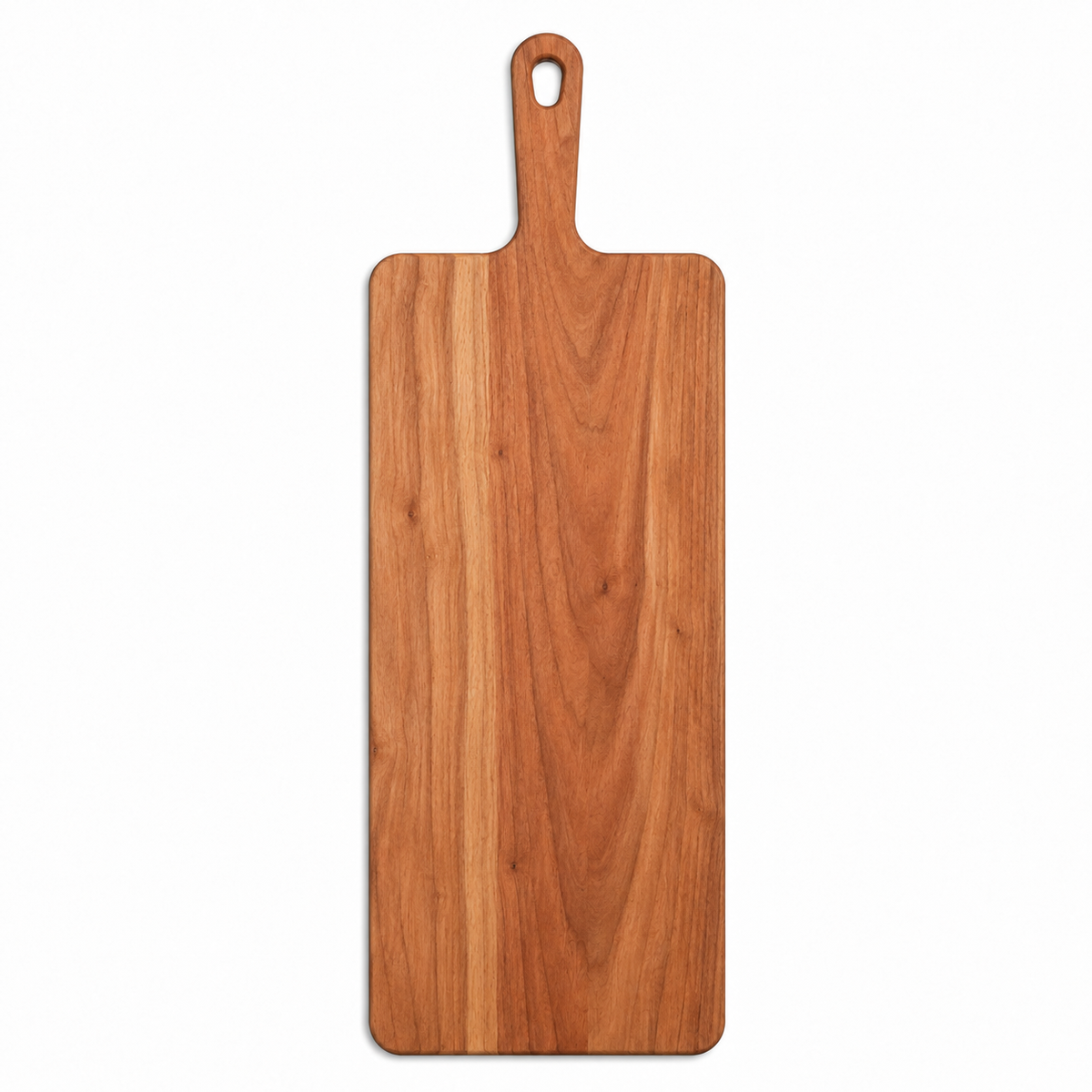 Wide paddle wooden serving board with handle, natural grain by Refine Kitchenware on Tampa Home & Garden Store