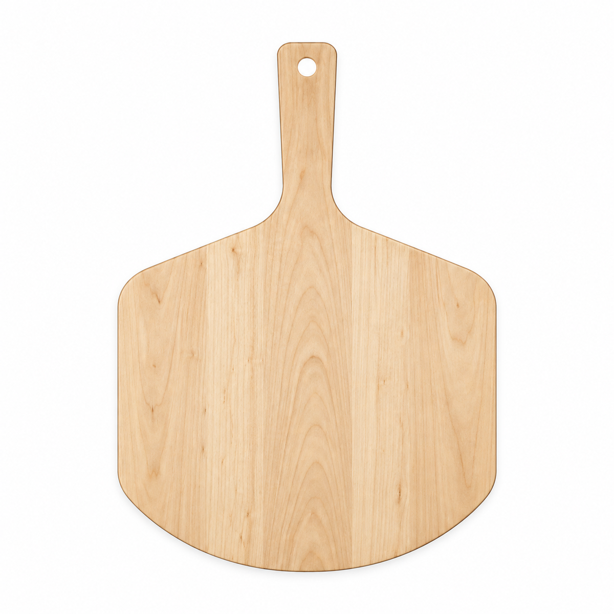 Pizza Peel by Refine Kitchenware, wooden paddle with rounded edges and handle hole on Tampa Home & Garden Store