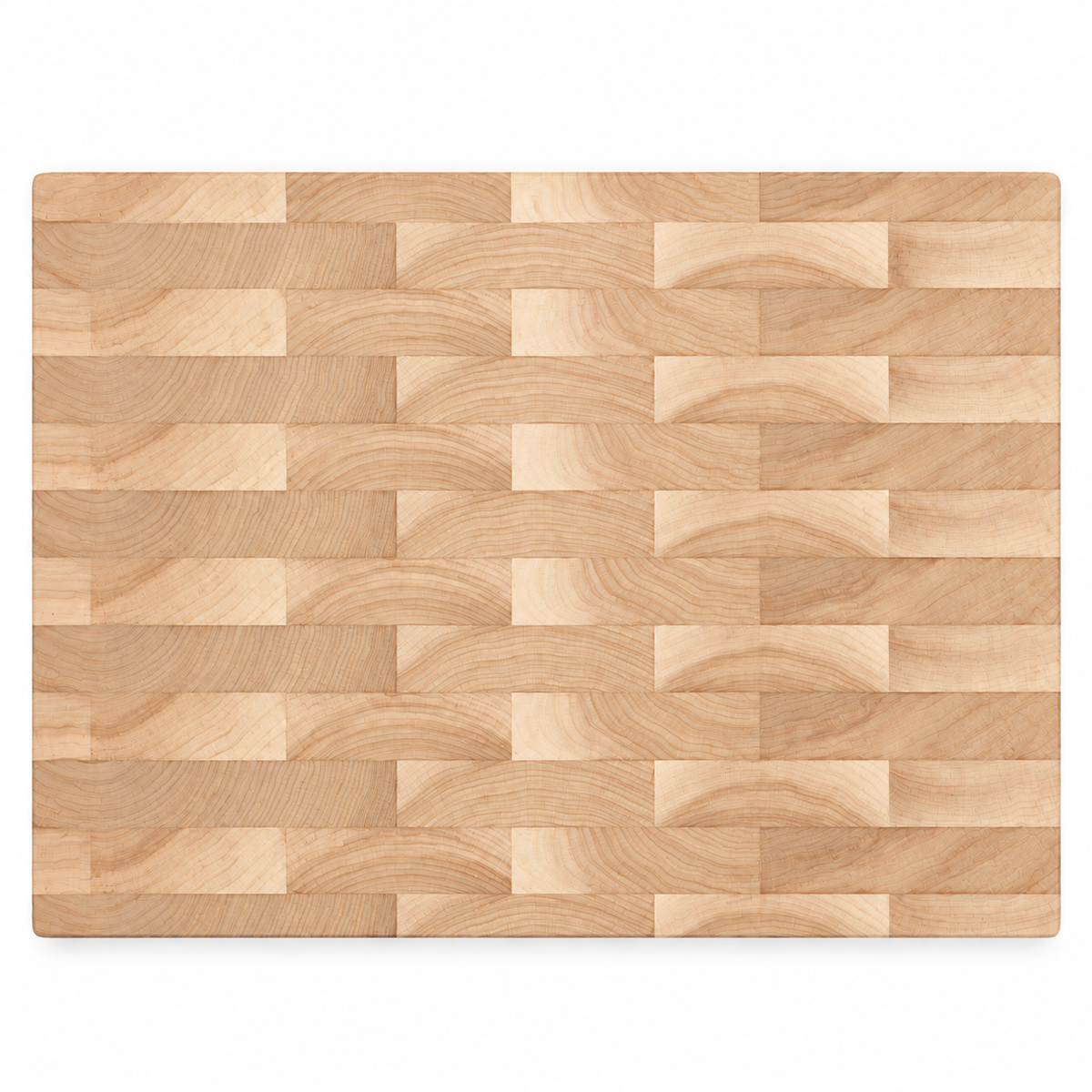 End grain cutting board 20x15 in by Refine Kitchenware, wood mosaic block pattern on Tampa Home & Garden Store