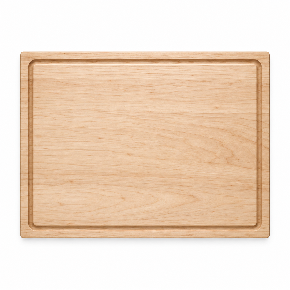 Cutting board 20x15 thick flat-grain natural wood with grooved border Refine Kitchenware on Tampa Home & Garden Store