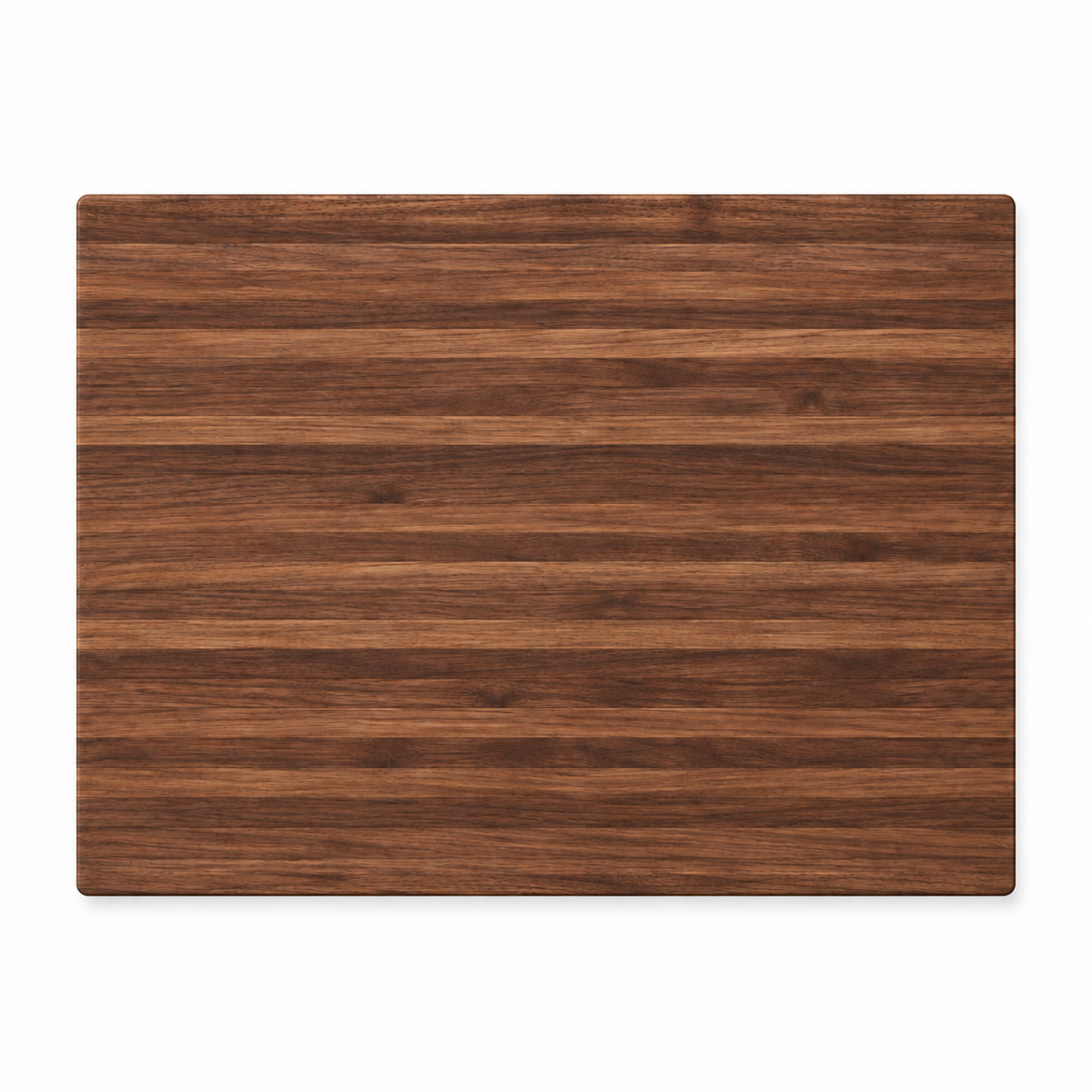Refine Kitchenware edge grain cutting board, 20x15 in, brown striped wood on Tampa Home & Garden Store
