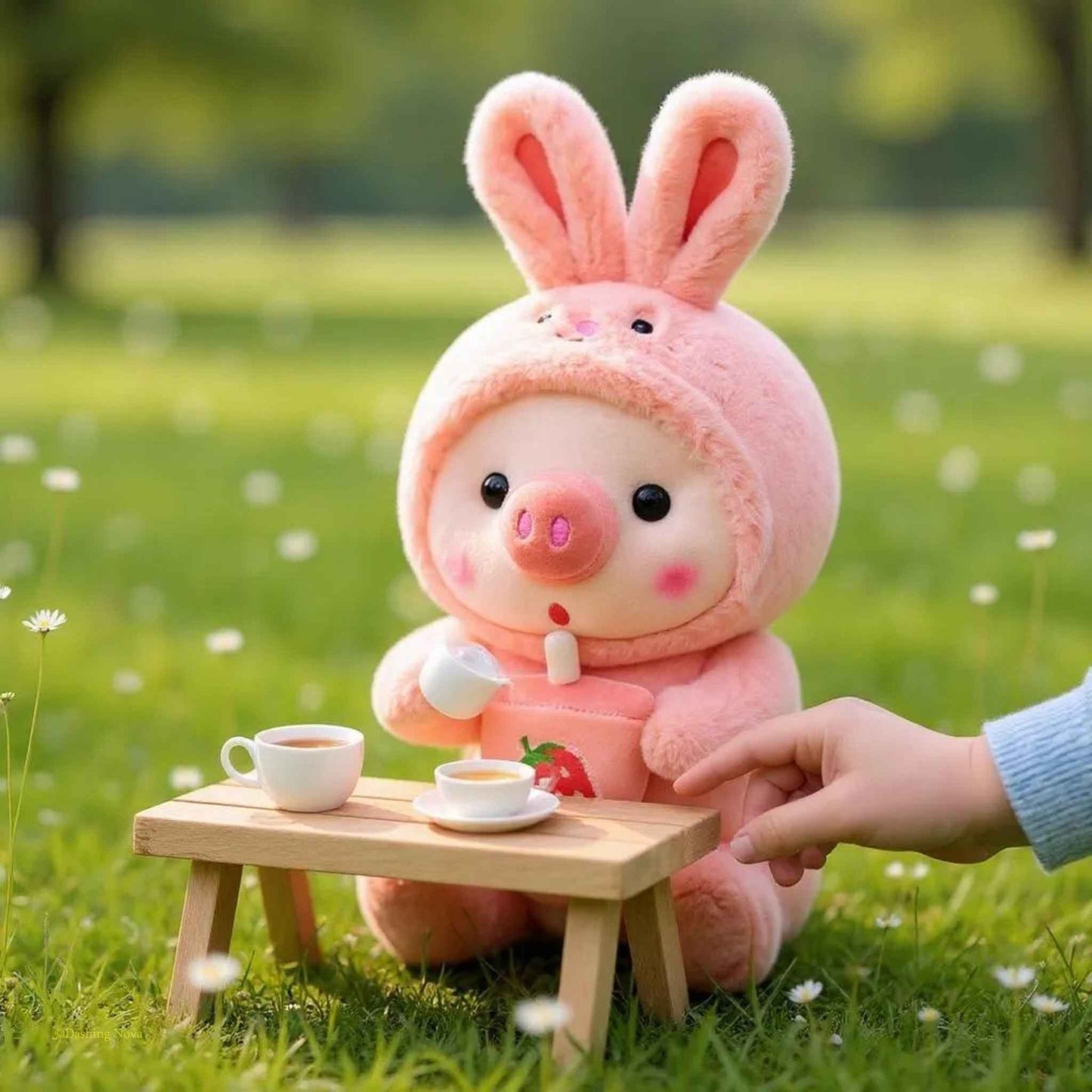 Soft Boba Pig Plush Toy For Girls And Boys