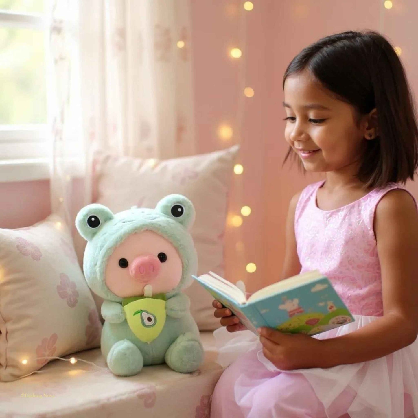 Soft Boba Pig Plush Toy For Girls And Boys