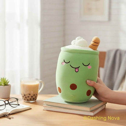 Adorable Boba Stuffed Animal and Desk Decor