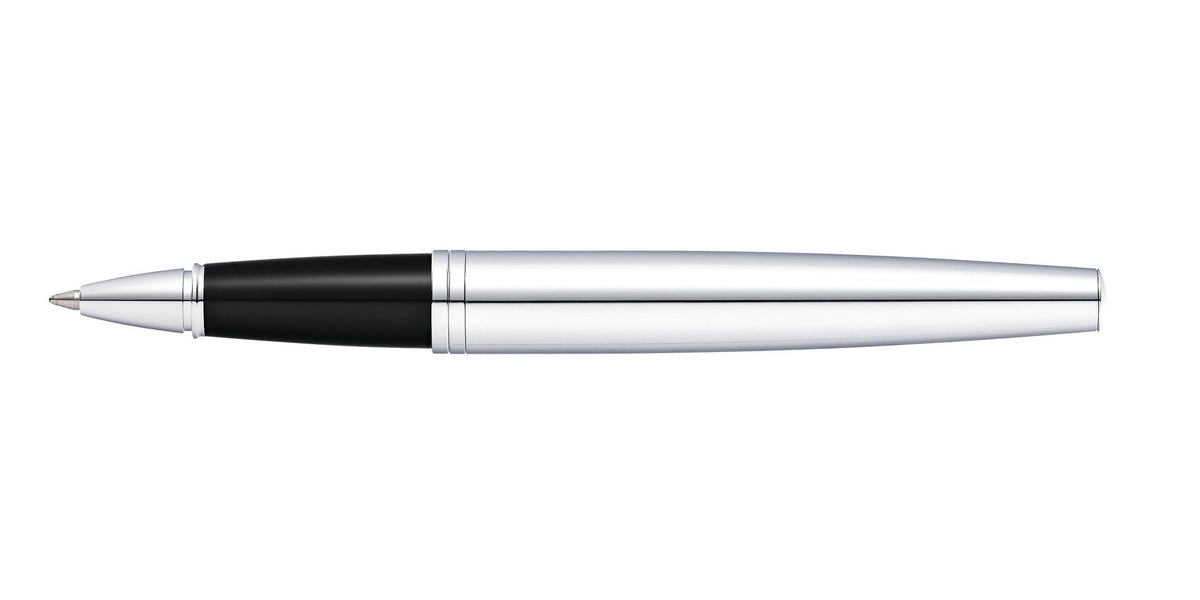 Calais™ Polished Chrome Rollerball Pen by A.T. Cross with black grip on Tampa Home & Garden Store
