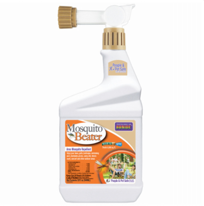 Bonide Mosquito Beater Ready-To-Spray pet safe repellent spray bottle white with nozzle on Tampa Home & Garden Store