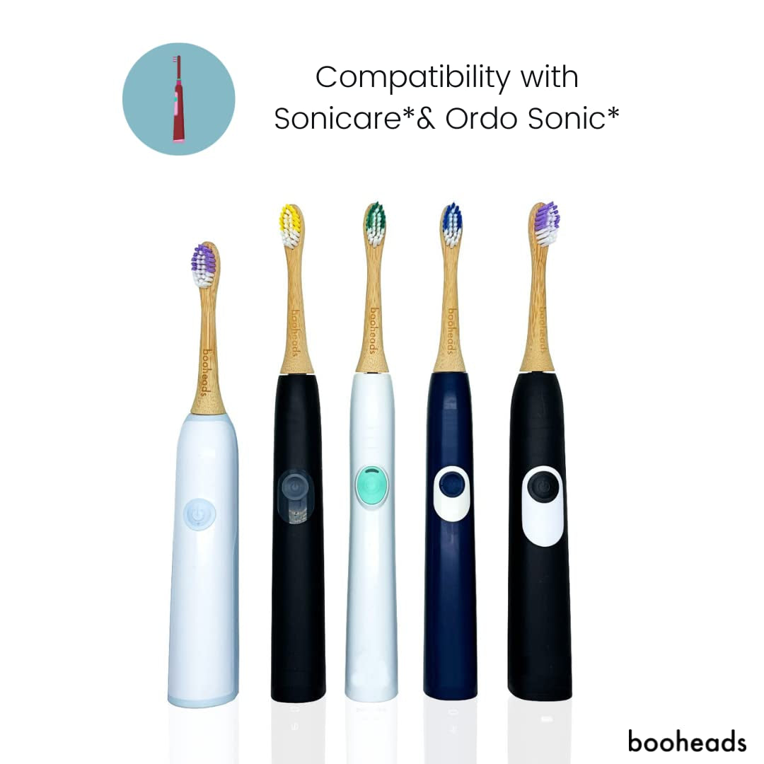 booheads Bamboo Electric Toothbrush Heads — Sonicare Compatible - Tampa Home & Garden Store