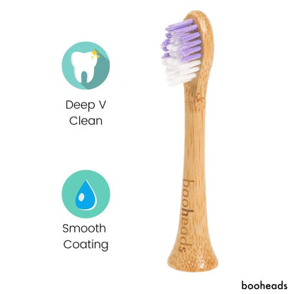 booheads Bamboo Electric Toothbrush Heads — Sonicare Compatible - Tampa Home & Garden Store