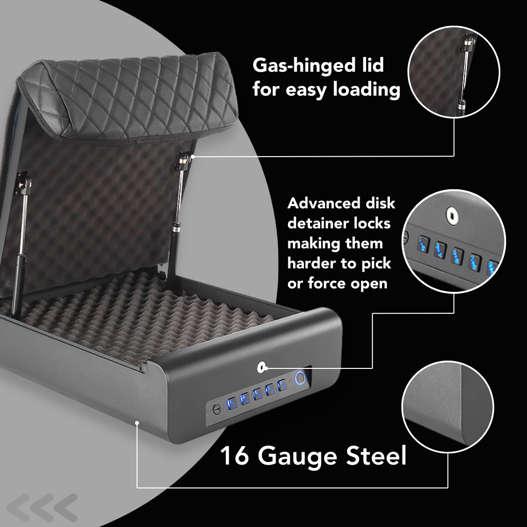 BoostedSafe Elite: Huella dactilar, llave y combinación digital