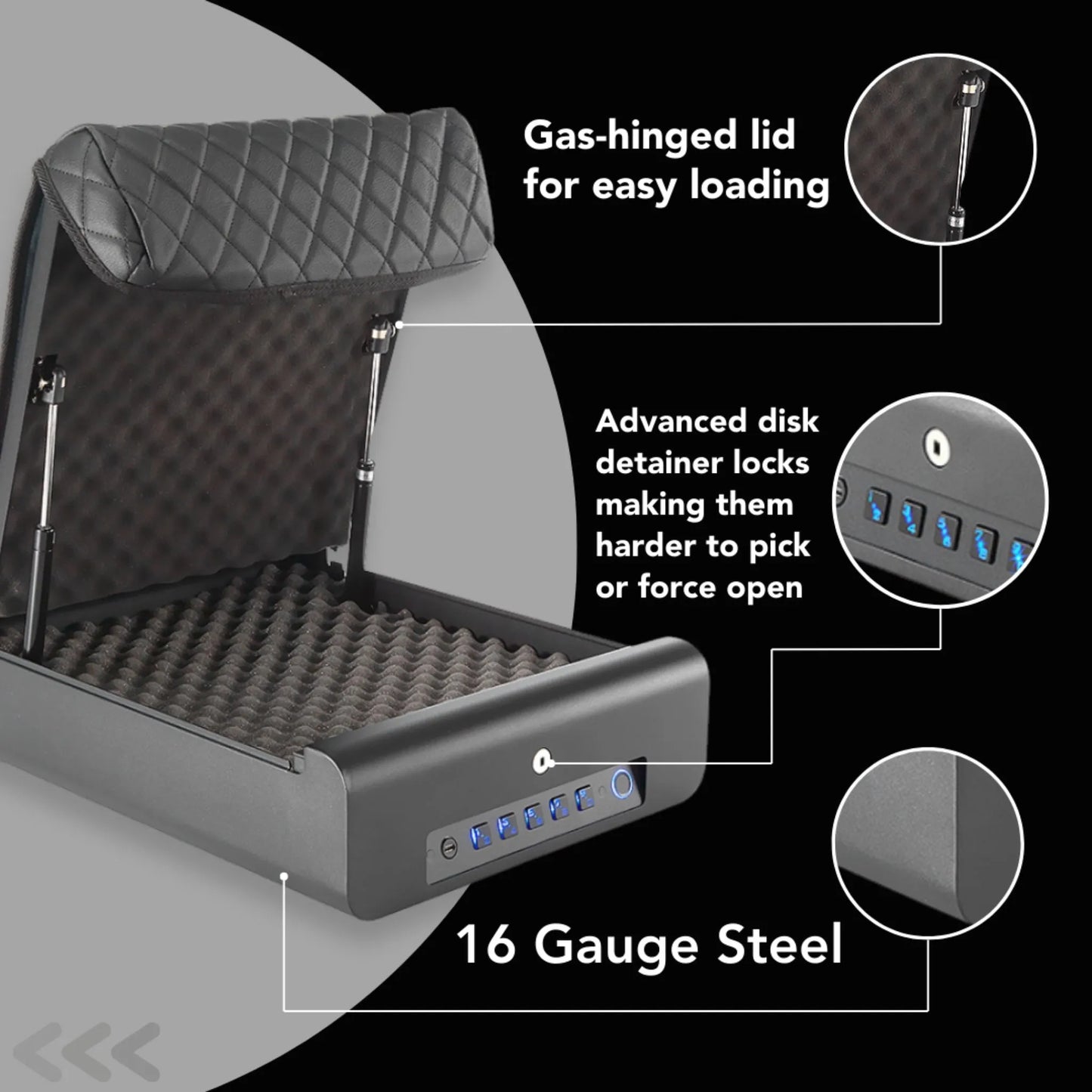 BoostedSafe Elite : Empreinte digitale, clé et combinaison numérique