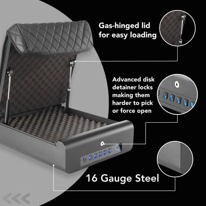 BoostedSafe Elite : Empreinte digitale, clé et combinaison numérique