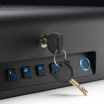 BoostedSafe Elite : Empreinte digitale, clé et combinaison numérique
