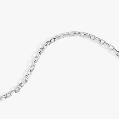 Everyday Box Link Chain Bracelet Alex and Ani silver-tone with rectangular box links on Tampa Home & Garden Store