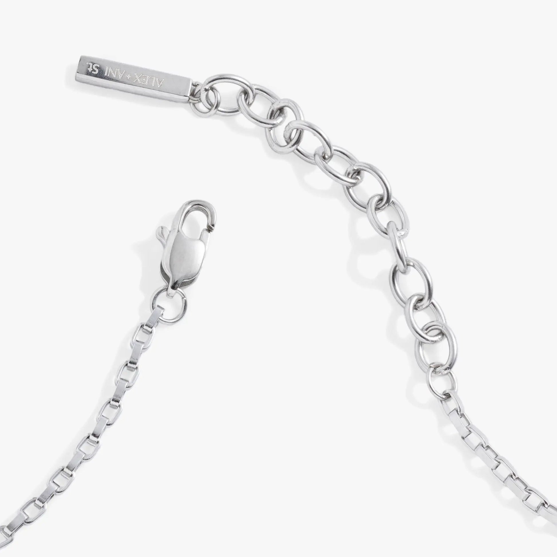 Everyday Box Link Chain Bracelet by ALEX AND ANI, silver-tone metal chain on Tampa Home & Garden Store