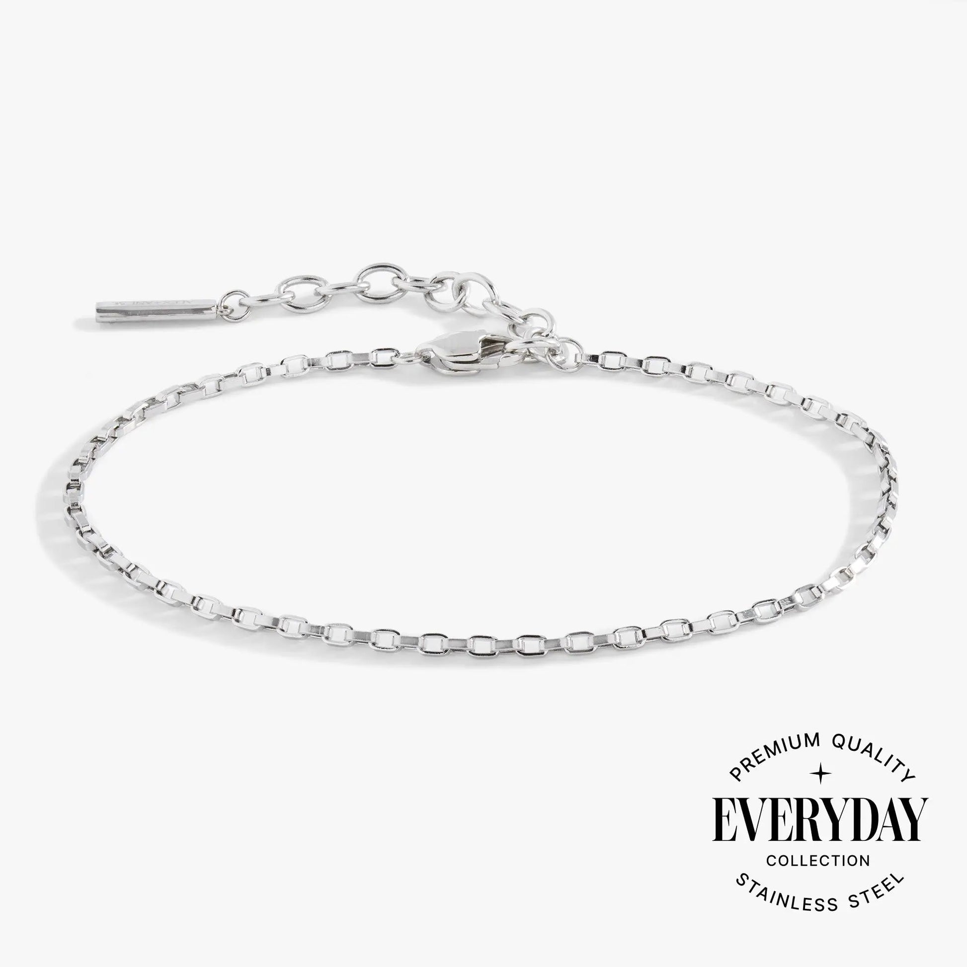 Everyday Box Link Chain Bracelet, silver stainless steel, Alex and Ani on Tampa Home & Garden Store