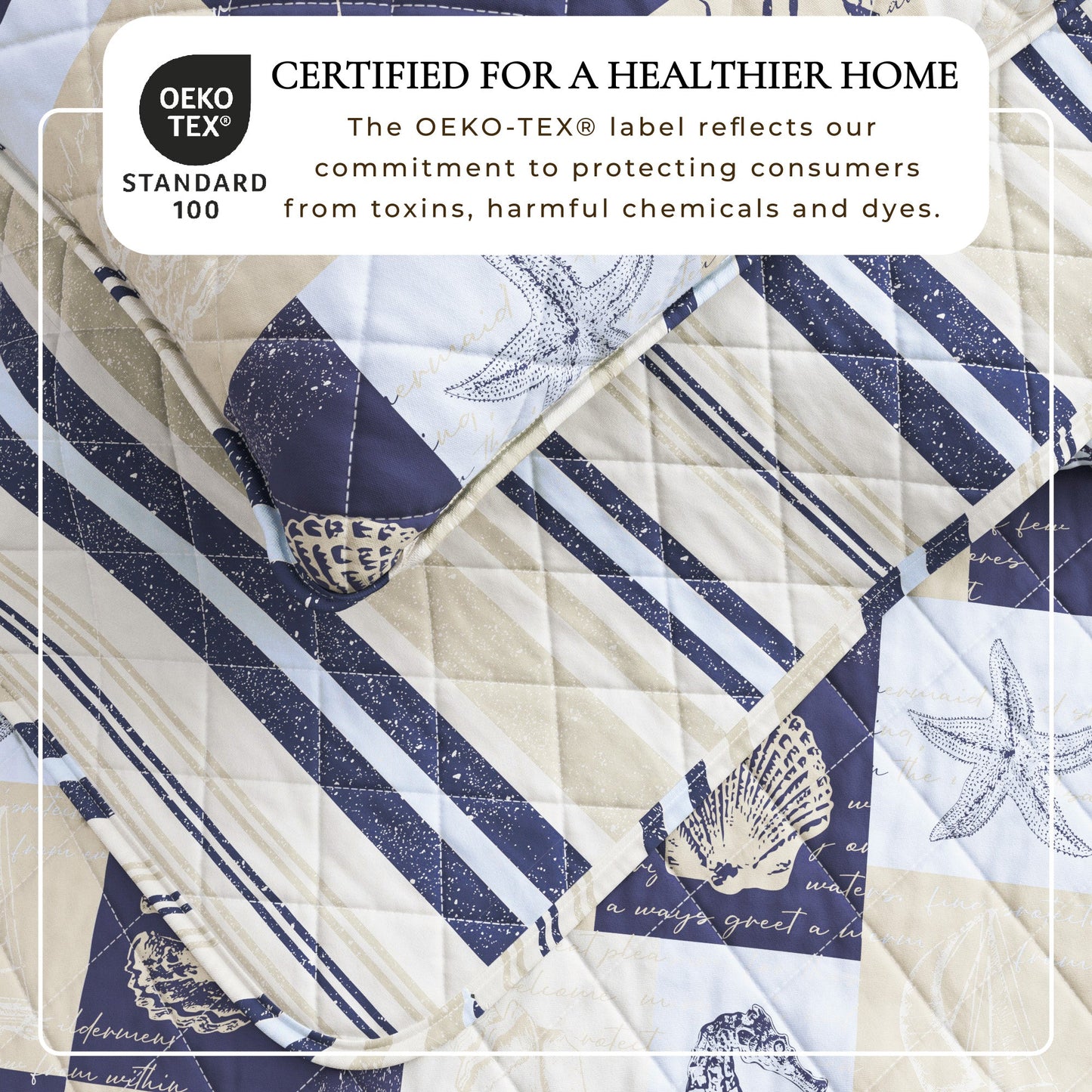 Caspian and Coastal Soft Patchwork Quilt Set