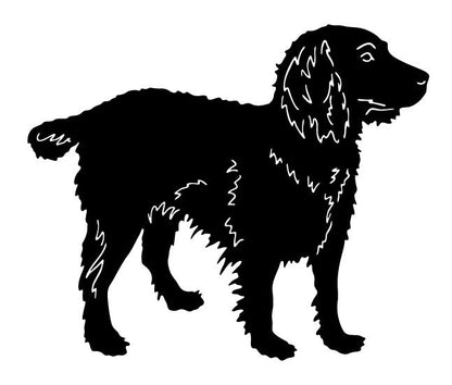Boykin Spaniel dog memorial wall art silhouette, black lawn ornament by Rustica Ornamentals on Tampa Home & Garden Store