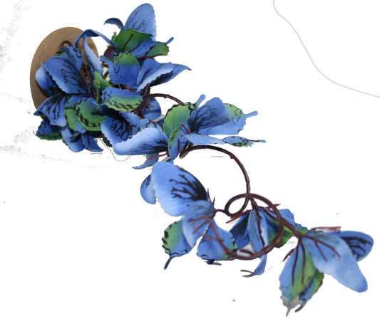 Wire Butterfly Garland - Blue