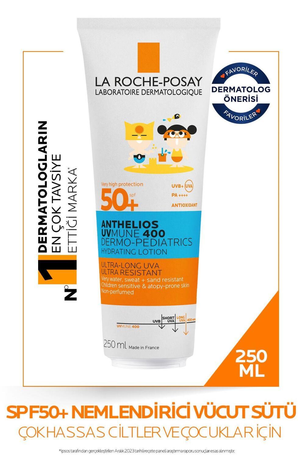 La Roche-Posay Anthelios Dermo-Pediatrics hydrating sunscreen milk SPF50+ for kids 250 ml on Tampa Home & Garden Store
