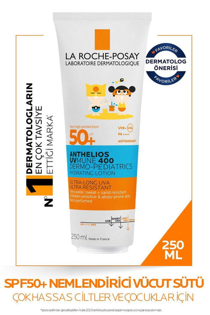 La Roche-Posay Anthelios Dermo-Pediatrics hydrating sunscreen milk SPF50+ for kids 250 ml on Tampa Home & Garden Store