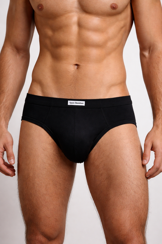 Men's Bamboo Viscose Briefs Underwear, black, Spun Bamboo on Tampa Home & Garden Store