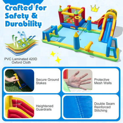 Inflatable Water Slide Bounce House For Kids