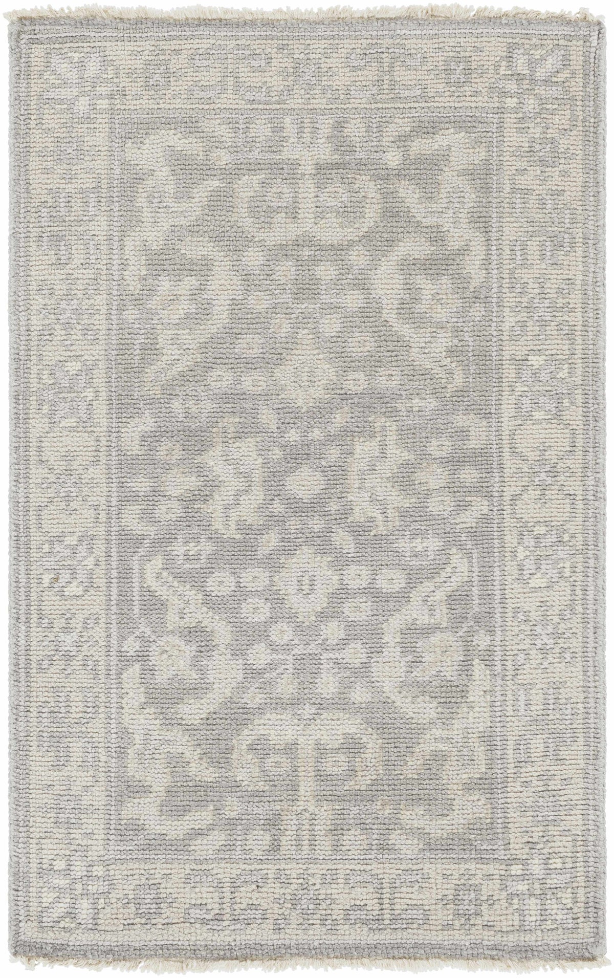 Bradfordsville Premium Rug by Boutique Rugs, gray beige traditional pattern on Tampa Home & Garden Store