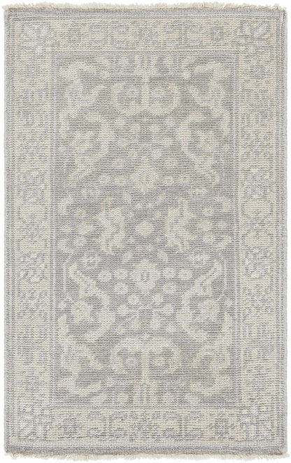 Bradfordsville Premium Rug by Boutique Rugs, gray beige traditional pattern on Tampa Home & Garden Store