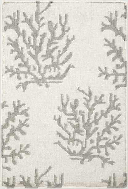 Braidwood Area Carpet rug by Boutique Rugs in cream with gray botanical branches on Tampa Home & Garden Store