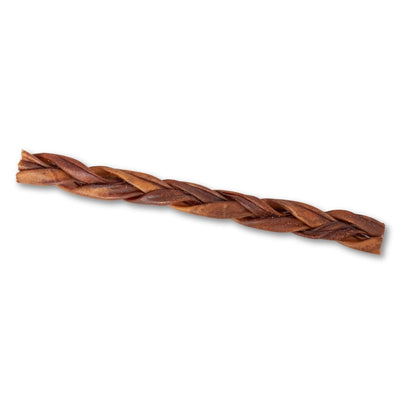 Bâtonnets de collagène tressés entièrement naturels pour chiens, favorisent la santé des articulations, de la peau et du pelage – Format standard de 30 cm (25/boîte)
