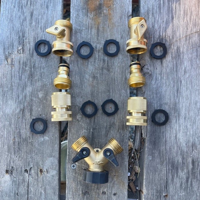 Brass Hose Connector Bundle | Organize Your Garden Hose