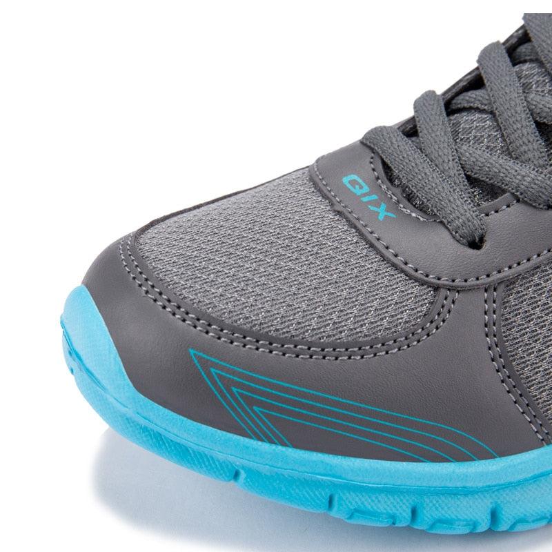 Stevvex women's breathable mesh sneakers grey upper blue outsole on Tampa Home & Garden Store