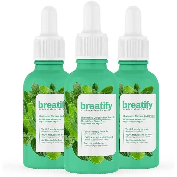 Breatify Bad Breath Eliminating Serum breath spray 3-pack 20 mL bottles by Beauty Care Bag on Tampa Home & Garden Store