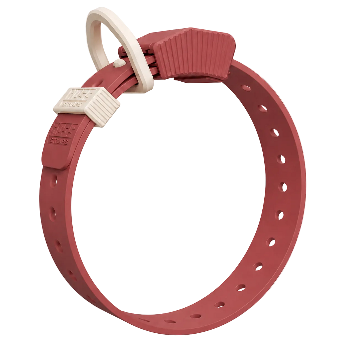 FIELD COLLAR Hoss Straps hunting dog collar in red with white buckle and ring on Tampa Home & Garden Store