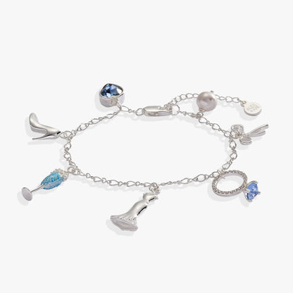 Bridal Multi Charm Bracelet and Wedding Charms
