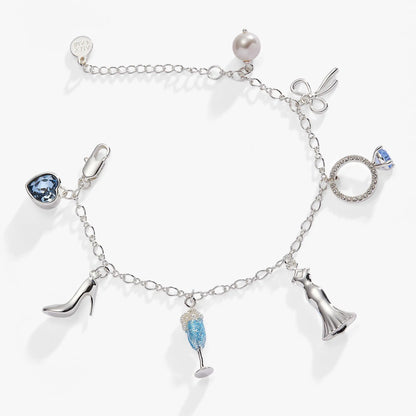 Bridal Multi Charm Bracelet and Wedding Charms