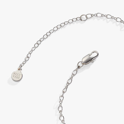 Bridal multi-charm necklace by Alex and Ani, silver-tone chain with round pendant on Tampa Home & Garden Store
