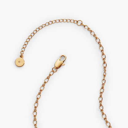 Bridal Multi-Charm Necklace gold-tone chain with round disc charm and tiny crystal accent on Tampa Home & Garden Store