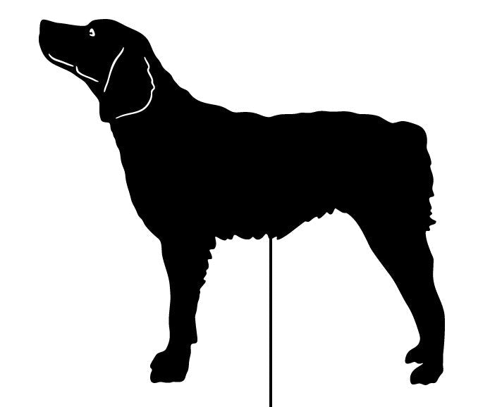 Brittany garden stake silhouette in black by Rustica Ornamentals, ornament wall hanging on Tampa Home & Garden Store