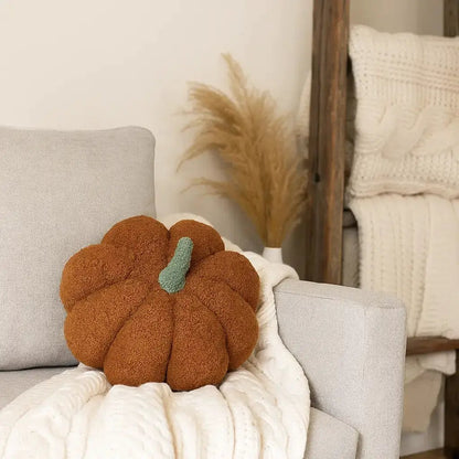 Blair Pumpkin Plush Decorative Pillow For Fall