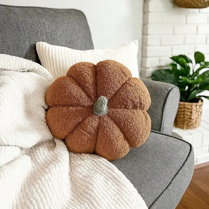 Blair Pumpkin II Plush Pillow for Cozy Decor