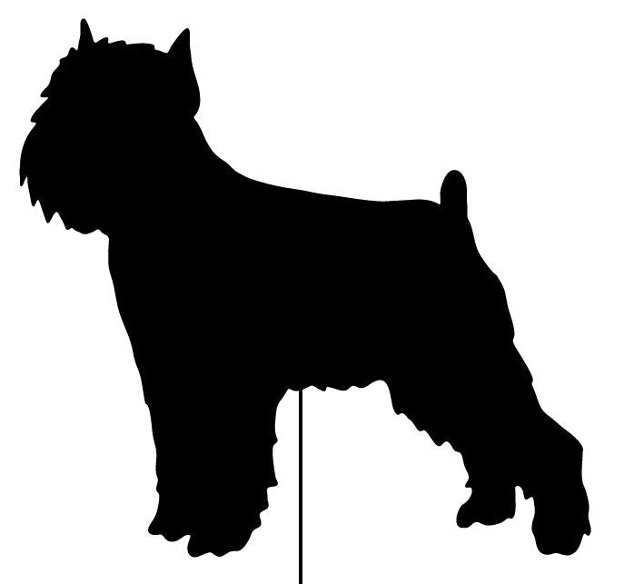 Brussels Griffon statue wall art silhouette in black by Rustica Ornamentals, Home & Garden on Tampa Home & Garden Store